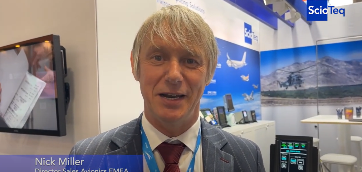 Showcasing ScioTeq's RDU 4047 (with virtual control panel support) at Paris Airshow 2025