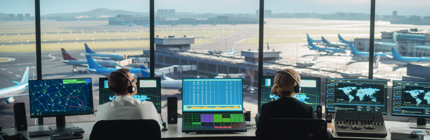 Inside ATC tower